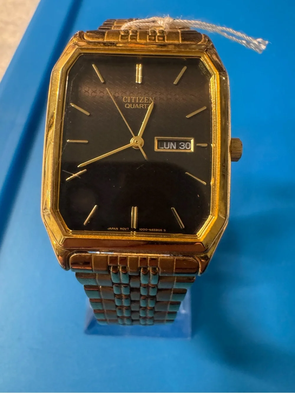 Citizen Gold-Tone Watch with Black Dial